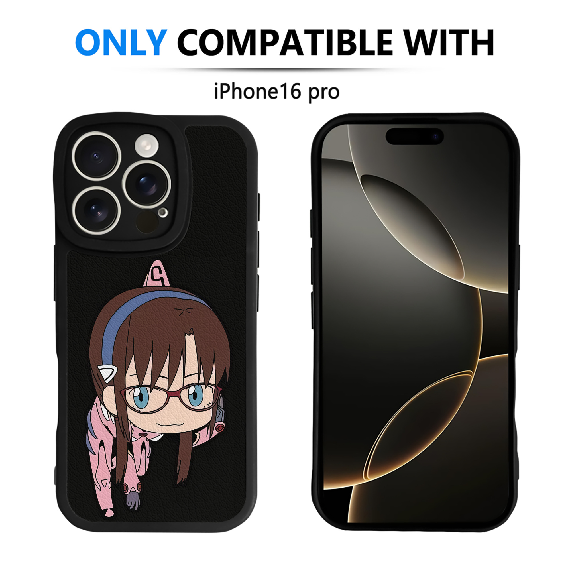 （画像用） EVA 新世紀エヴァンゲリオン 【iPhone 16シリーズ対応】シリコンスマホケース（レザー調） 材質：シリコン